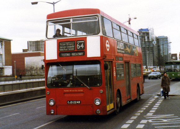 Route 64, London Transport, DMS2224, OJD224R, Croydon