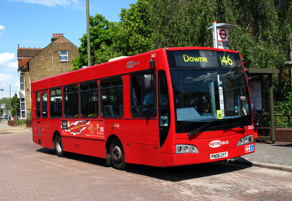 Route 146, Metrobus 263, PN06UYT, Bromley