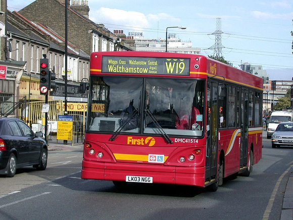 Route W19, First London, DMC41514, LK03NGG