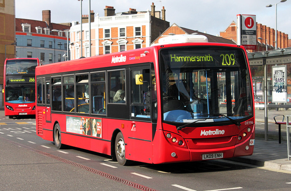 Route 209, Metroline, DE996, LK09ENH, Hammersmith