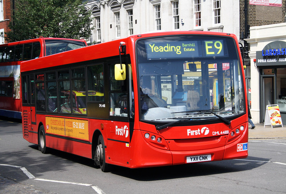 Route E9, First London, DML44188, YX11CNK, Ealing