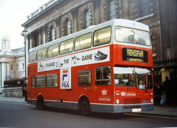 Route N9, London United, M1272, B272WUL, Trafalgar Square
