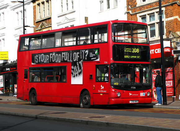 Route 208, Selkent ELBG 17336, X336NNO, Bromley