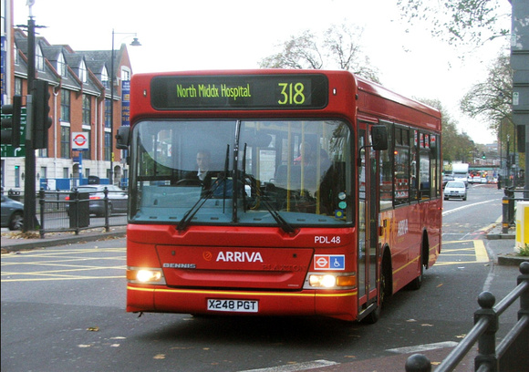 Route 318, Arriva London, PDL48, X248PGT, Tottenham