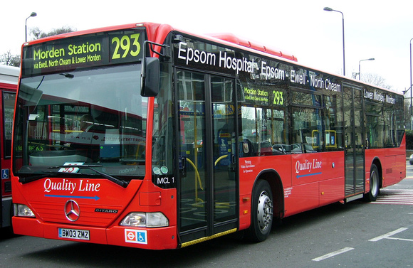 Route 293, Quality Line, MCL1, BW03ZMZ, Morden
