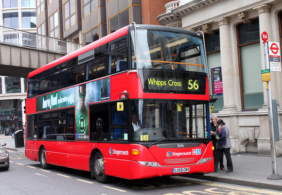 Route 56, Stagecoach London 15146, LX59CNV, Barbican
