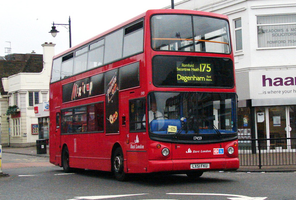Route 175, East London ELBG 17459, LX51FKU, Romford