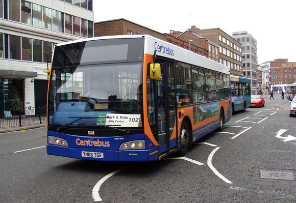Route 102, Centrebus, YN06TGE, Leicester