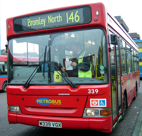 Route 146, Metrobus 339, W339VGX, Bromley