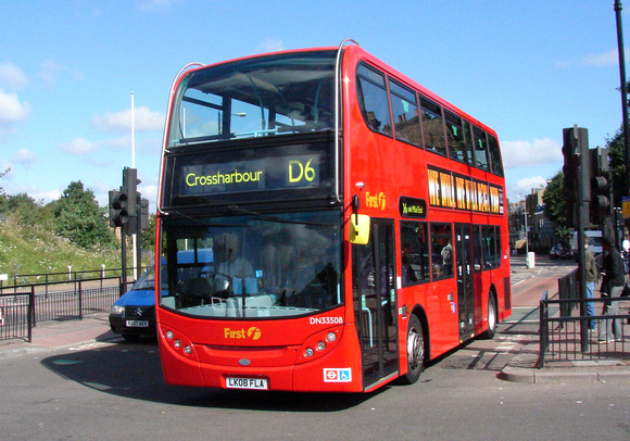 Route D6, First London, DN33508, LK08FLA, Mile End