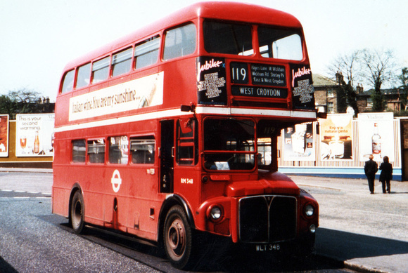 Route 119, London Transport, RM348, WLT348, Croydon