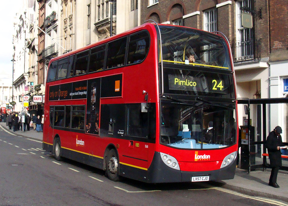 Route 24, London General, E68, LX57CJO, Whitehall