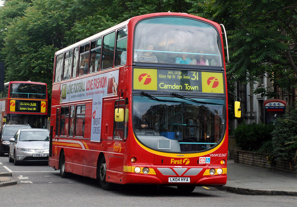 Route 31, First London, VNW32367, LK04HYA, Westbourne Grove