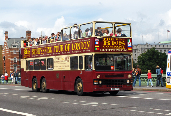 Big Bus Tours, D991, G991FVX, Westminster Bridge
