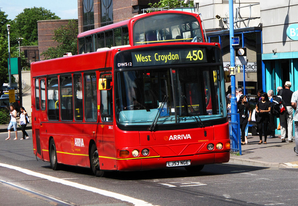 Route 450, Arriva London, DWS12, LJ53NGE, Croydon