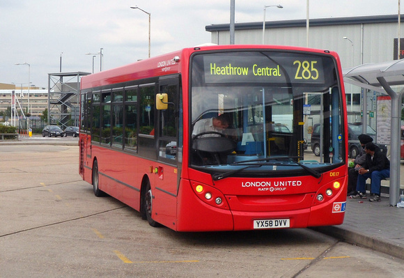 Route 285, London United RATP, DE17, YX58DVV, Hatton Cross