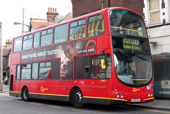 Route 333, Go Ahead London, WVL11, LG02KHJ, Tooting Broadway