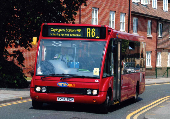 Route R6, Metrobus 196, Y296PDN, Orpington
