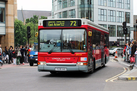 Route 72, London United RATP, DPS539, Y539XAG