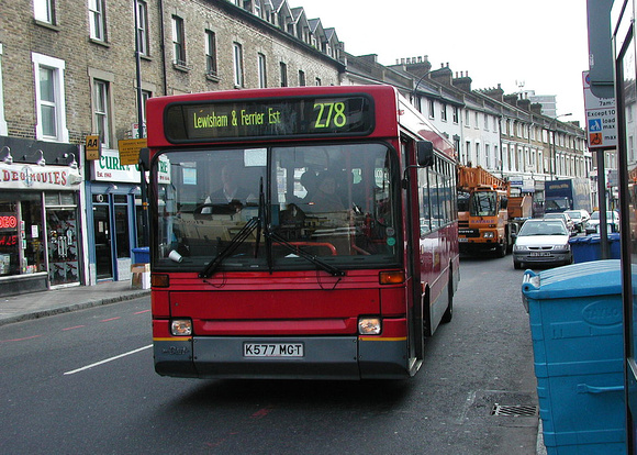 Route 278, London Central, DRL77, K577MGT, Lewisham