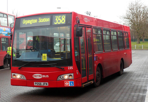 Route 358, Metrobus 235, PO56JFN, Crystal Palace