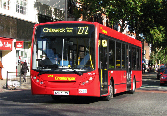 Route 272, NCP Challenger, ADL29, SK07DYS, Chiswick