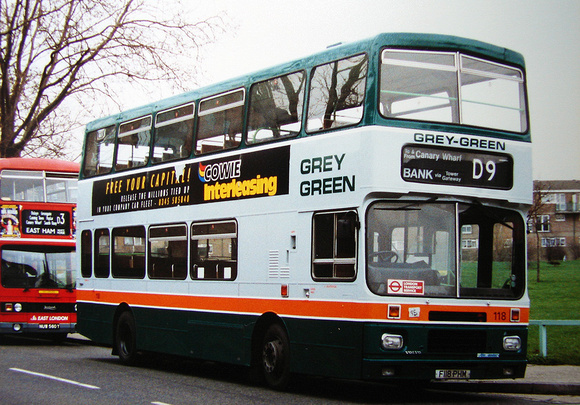 Route D9, Grey Green 118, F118PHM, Crossharbour