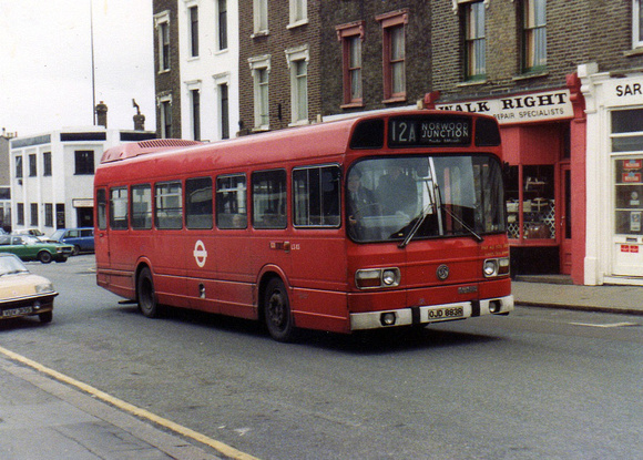 Route 12A, London Transport, LS83, OJD883R, Norwood Junction