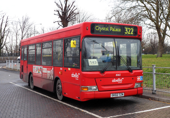 Route 322, Abellio London 8065, SK02TZN, Crystal Palace