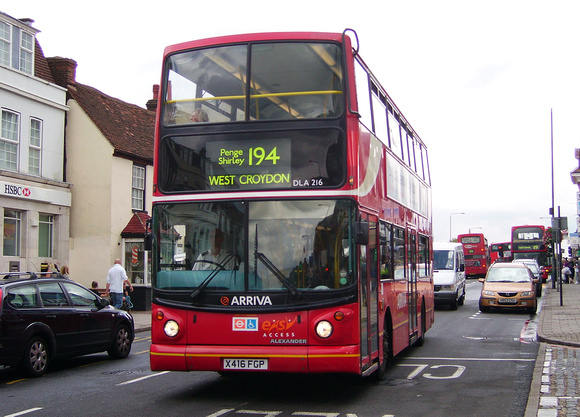 Route 194, Arriva London, DLA216, X416FGP, West Wickham