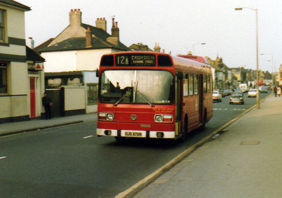 Route 12A, London Transport, LS76, OJD876R, East Croydon