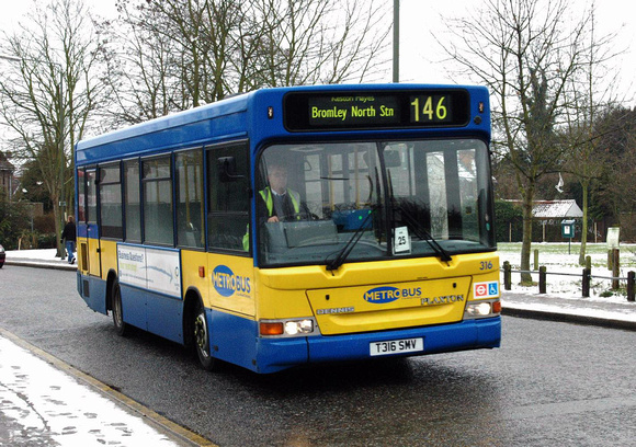 Route 146, Metrobus 316, T316SMV, Bromley