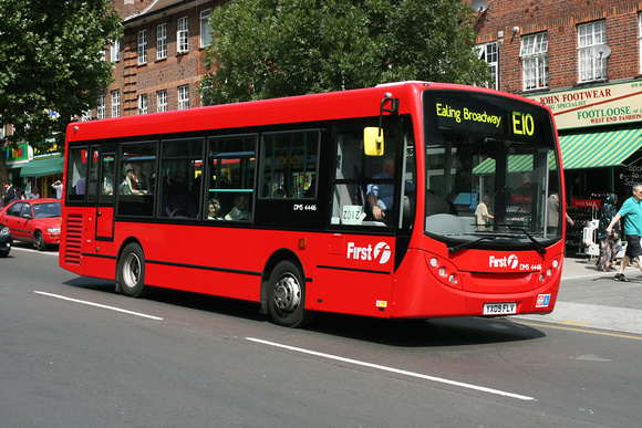 Route E10, First London, DMS44416, YX09FLV