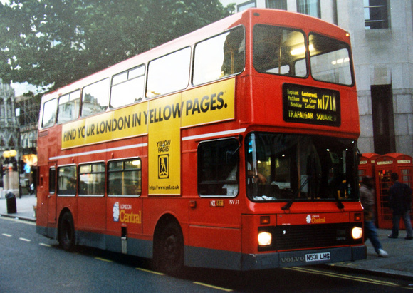 Route N171, London Central, NV31, N531LHG, Trafalgar Square