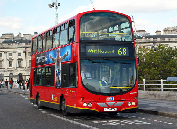 Route 68, London Central, WVL253, LX06EBA, Waterloo