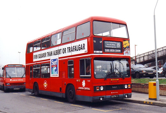 Route 89, London Central, T1087, B87WUV, Slade Green