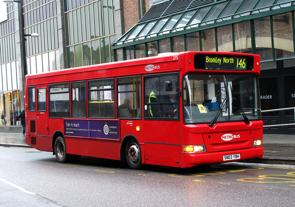 Route 146, Metrobus 275, SN03YBH, Bromley