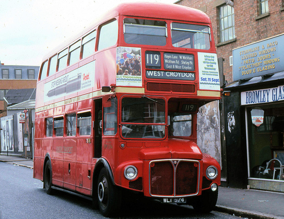 Route 119, London Transport, RM574, WLT574, Bromley