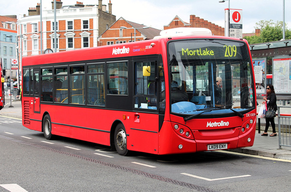 Route 209, Metroline, DE1009, LK09ENY, Hammersmith