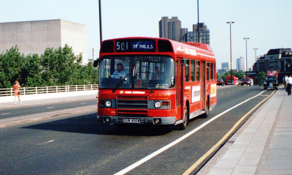 Route 501, Red Arrow, LS456, GUW456W, Waterloo Bridge