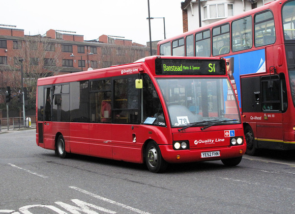 Route S1, Quality Line, OP06, YE52FHN, Mitcham