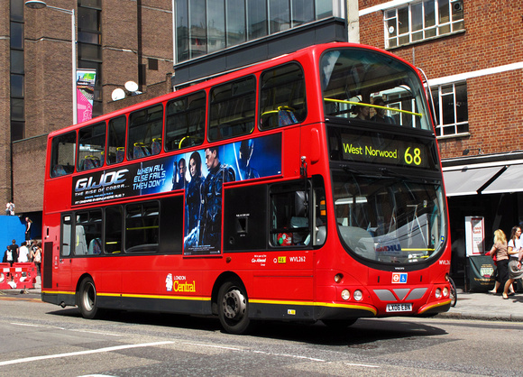 Route 68, London Central, WVL262, LX06EBN, Waterloo