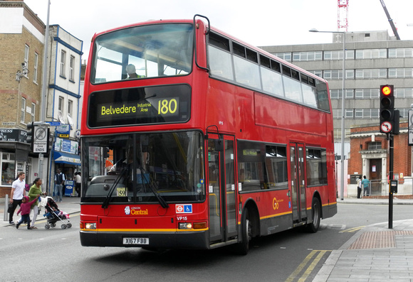 Route 180, Go Ahead London, VP15, X167FBB, Woolwich