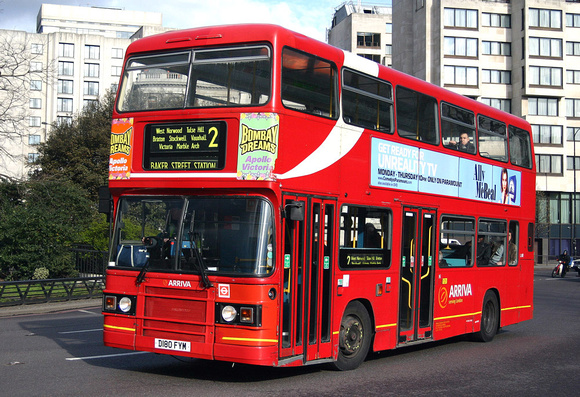 Route 2, Arriva London, L180, D180FYM, Marble Arch