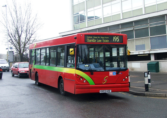 Route 195, ECT Bus 111, KX03HZE, Hayes