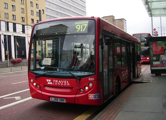 Route 917, Travel London 8501, LJ56ONN, Croydon
