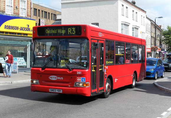 Route R3, Metrobus 281, SN03YBY, Orpington