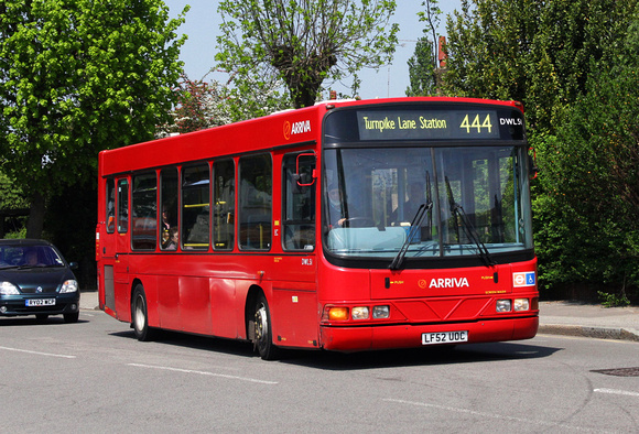 Route 444, Arriva London, DWL51, LF52UOC, Chingford