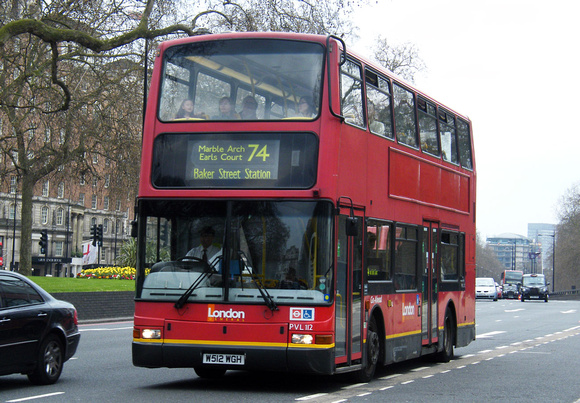 Route 74, London General, PVL112, W512WGH, Marble Arch