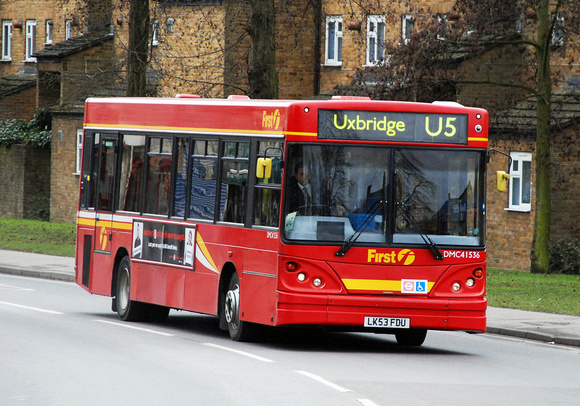 Route U5, First London, DMC41536, LK53FDU, Uxbridge